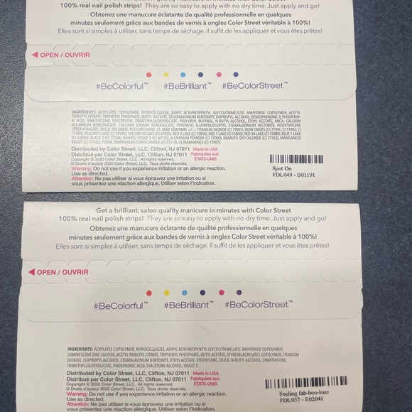 COLOR STREET nail polish strips bundle Spot On  Feeling Fab-boo-lous - Picture 2 of 4